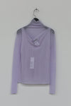 SWAYING/KNIT Seamless Water-soluble Wool Pullover SW212SZ74 Light Purple PS20